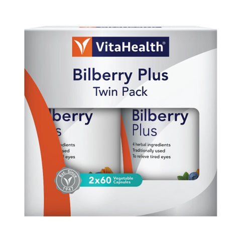 Vitahealth Bilberry Plus Vegecap 2x60's