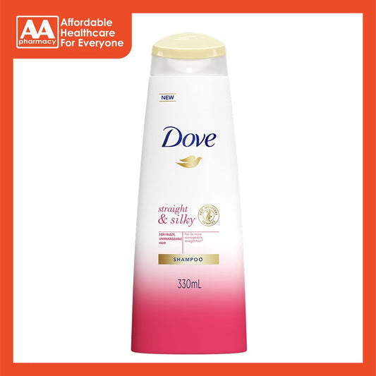 Dove Straight & Silky Shampoo 330mL