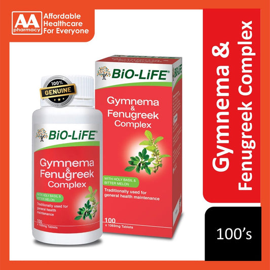 Bio-Life Gymnema & Fenugreek Complex Tablet (100's)