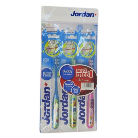 Jordan Toothbrush Buddy (Age 1-4Years) 2+1 Supersoft