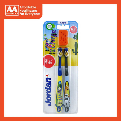 Jordan Toothbrush Step 3 (Age 6-9Years) Soft (Twin Pack)