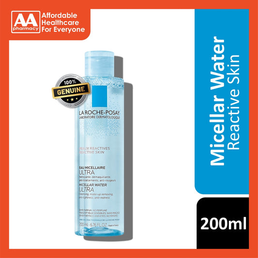 La Roche Posay Micellar Water Ultra Reactive Skin Makeup Remover 200mL