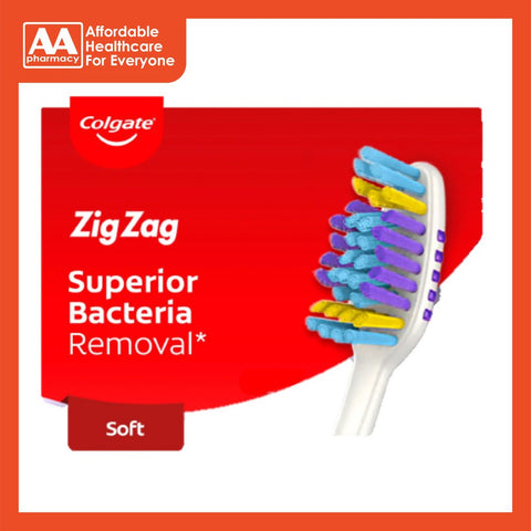 Colgate Toothbrushes Zig Zag Buy 2 Free 1 (Soft/Medium)