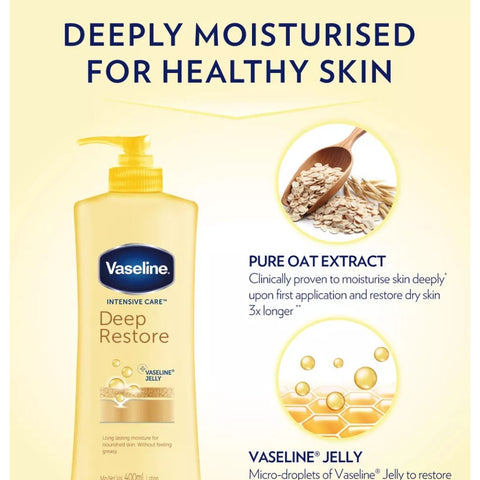 Vaseline Deep Restore Body Lotion 400mL