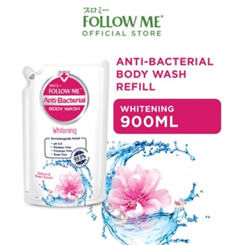 Follow Me Anti-Bacterial Body Wash Refill 900mL (Whitening)