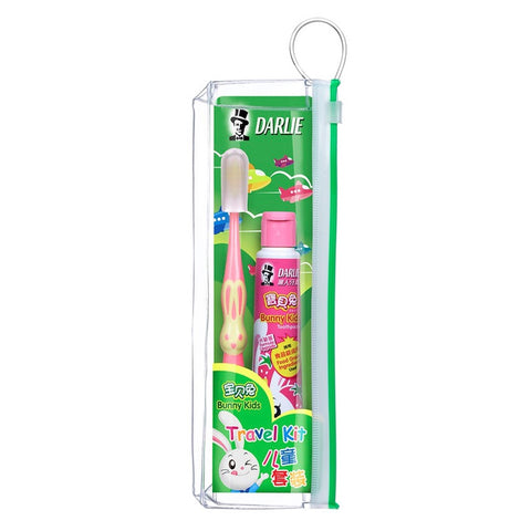 Darlie Bunny Kids Travel Kit For Child 1 Set (Toothbrush & Toothpaste)