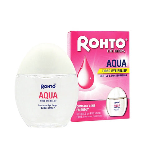 Rohto Aqua Gentle & Moisturizing Eye Drops -Tired Eye Relief 13mL