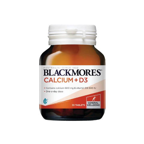 [30's] Blackmores Calcium 600mg + Vit D3 500 IU Tablets (30's)