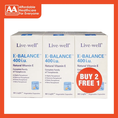 Live-Well E-Balance 400 IU Capsule (60'sx2+FOC 60's)