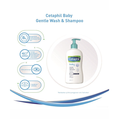 Cetaphil Baby Gentle Wash & Shampoo 400mL