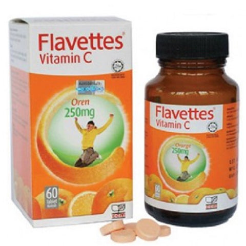 Flavettes Vitamin C Orange 250mg Chewable 60's