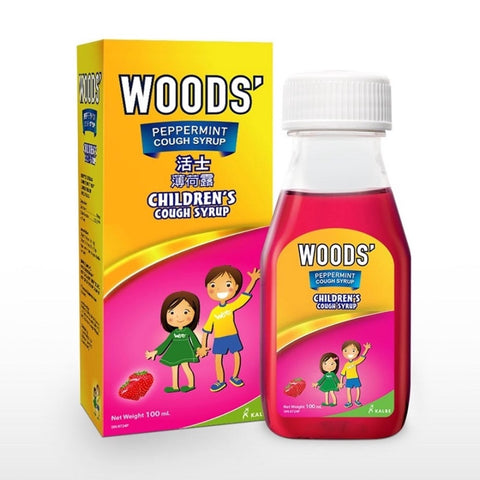 Woods' Cough Syrup Children 100mL (Strawberry)