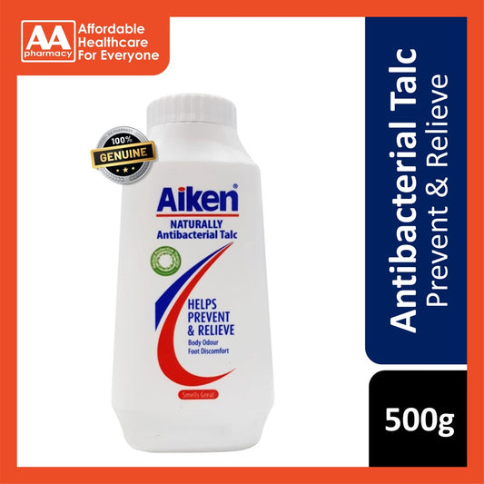 Aiken Medicated Antibacterial Talc 500g