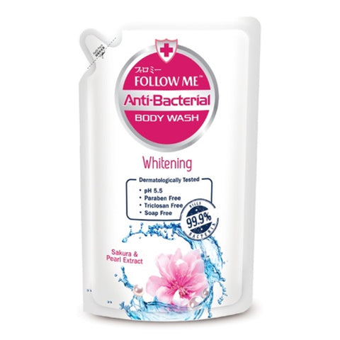 Follow Me Anti-Bacterial Body Wash Refill 900mL (Whitening)