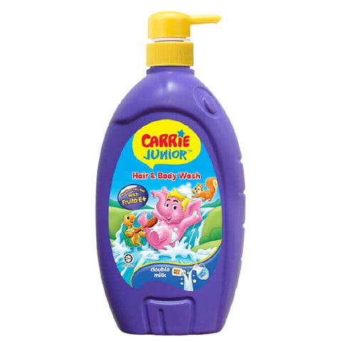 Carrie Junior Hair & Body Wash Double Milk 1000mL