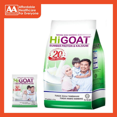 Hi Goat Milk Powder Sachets 21gx15's