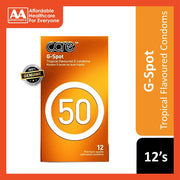 Care 50 G-Spot Premium Quality Lubricated Condoms 12's