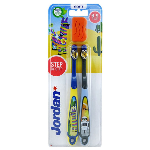 Jordan Toothbrush Step 3 (Age 6-9Years) Soft (Twin Pack)