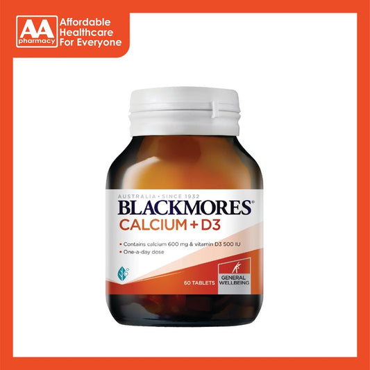 [60's] Blackmores Calcium 600mg + Vit D3 500 IU Tablets (60's)