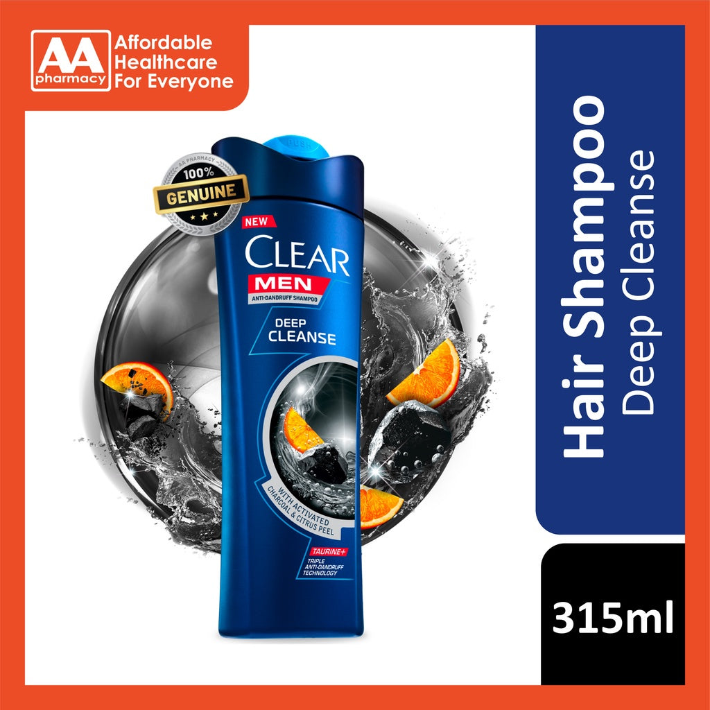 Clear Men Anti-Dandruff Shampoo (Deep Cleanse) 315mL – AA Pharmacy