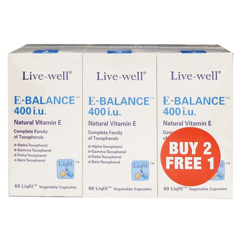 Live-Well E-Balance 400 IU Capsule (60'sx2+FOC 60's)