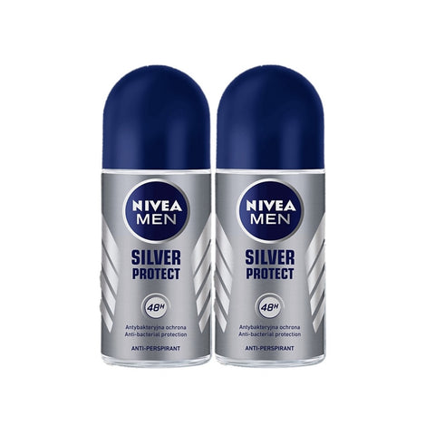 [DEACTIVATION] Nivea Roll On Deodorant Male Silver Protect Twin Pack (2X50mL)