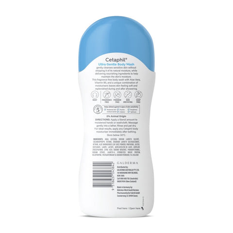 Cetaphil Ultra Gentle Body Wash 500mL