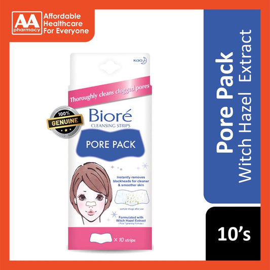 Biore Pore Pack Witch Hazel Extract 10's
