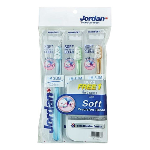 Jordan Toothbrush Slim Clean 2+1 Supersoft