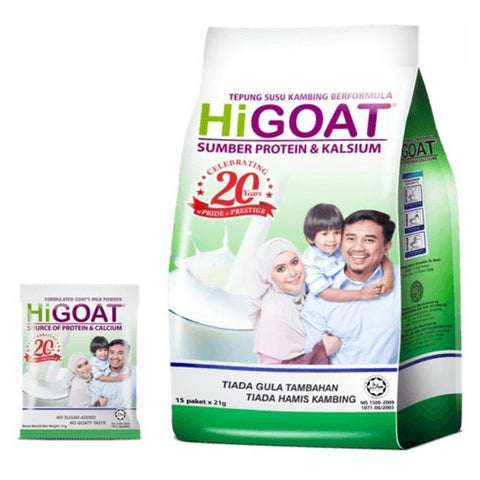 Hi Goat Milk Powder Sachets 21gx15's