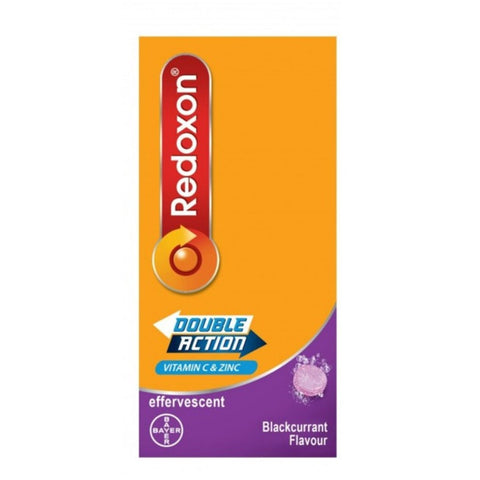 Redoxon Double Action Vitamin C Effervescent Tablet (Blackcurrant Flavour) 2X15's