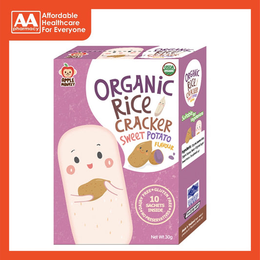 Apple Monkey Rice Cracker-Sweet Potato 30g