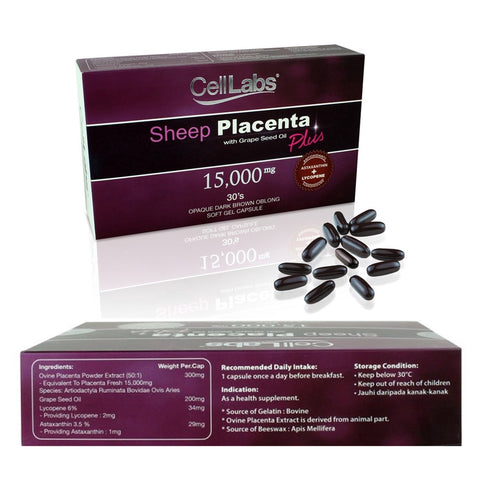 Celllabs Sheep Placenta Plus 15,000mg 30's