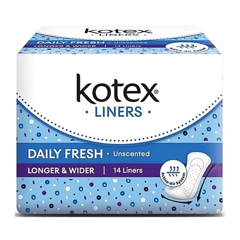 Kotex Fresh Pantyliners Long & Wide 14's