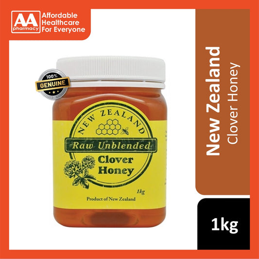 New Zealand Raw Unblended Clover Raw Honey 1kg