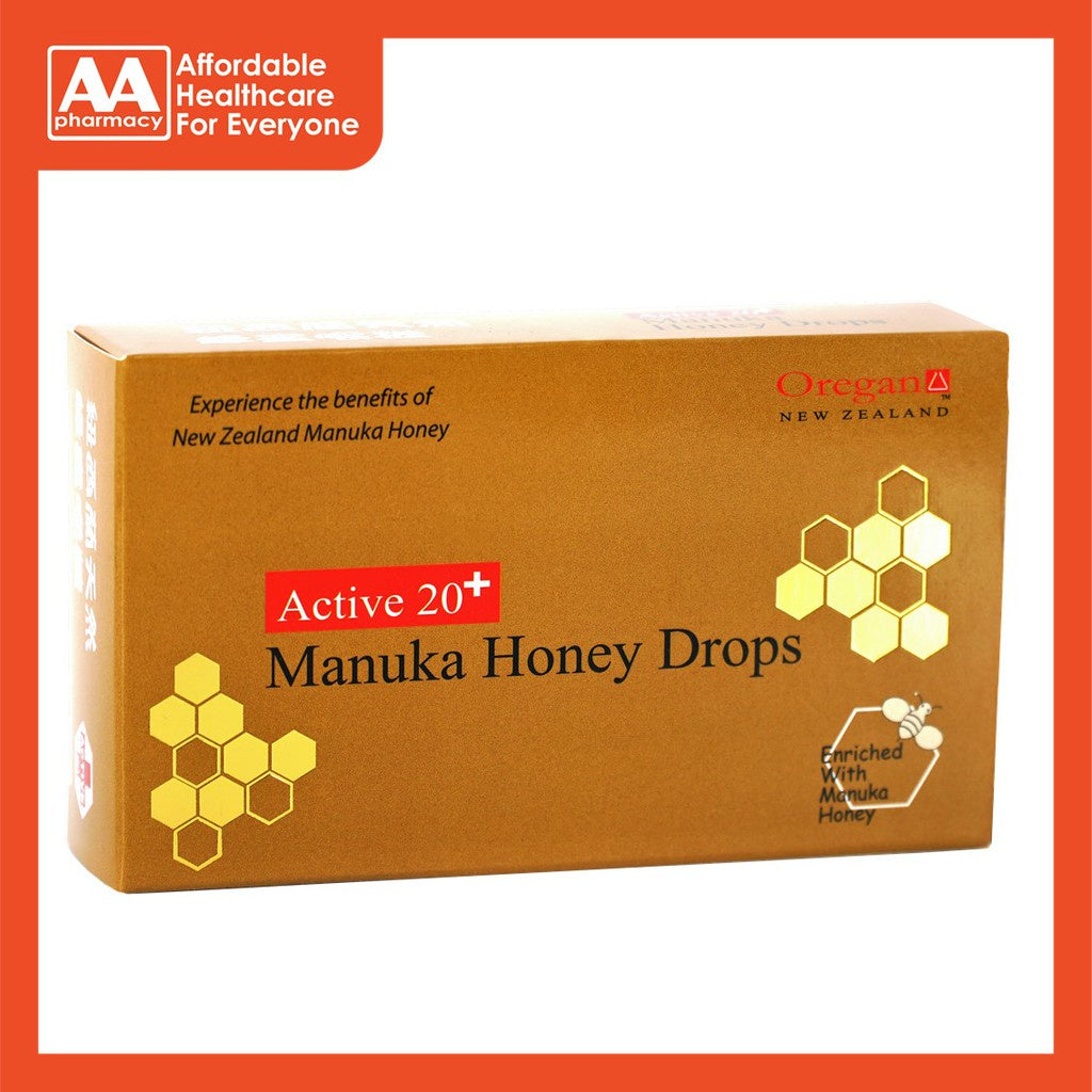 Oregan Manuka Honey Lozenges Active 20+ 42g – AA Pharmacy