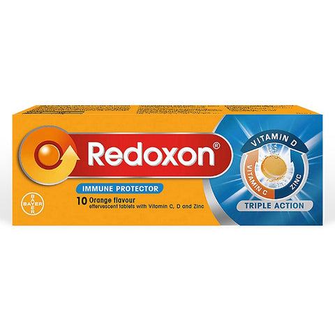[10's] Redoxon Triple Action Effervescent Tablets (Orange Flavour) 10’S