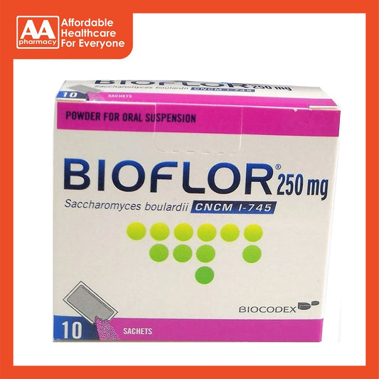 Bioflor 250mg Saccharomyces Boulardii Cncm I-745 Sachet 10's