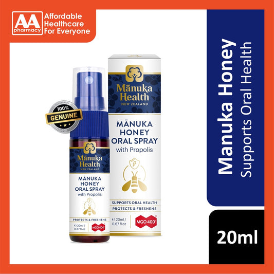 Manuka Health Manuka Honey MGO 400+ Bio30 Propolis Oral Spray (20mL)