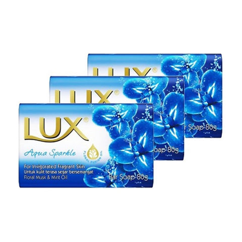 Lux Soap Bar 3x80g (Aqua Sparkle)