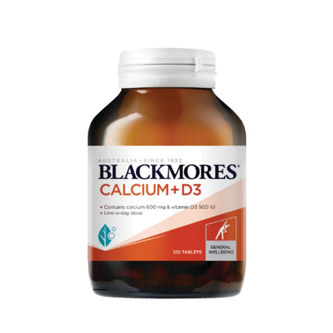 [120's] Blackmores Calcium 600mg + Vit D3 500 IU Tablets (120's)