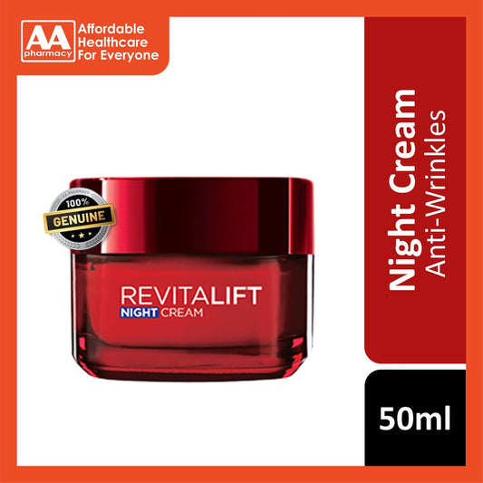 Loreal Revitalift Night Cream Moisturiser 50mL