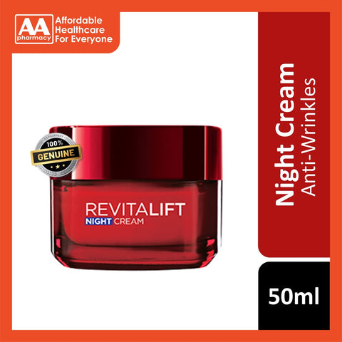 Loreal Revitalift Night Cream Moisturiser 50mL