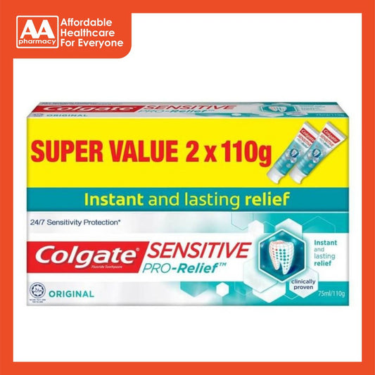 Colgate Sensitive Pro-Relief Toothpaste Original Twinpack 2X110g