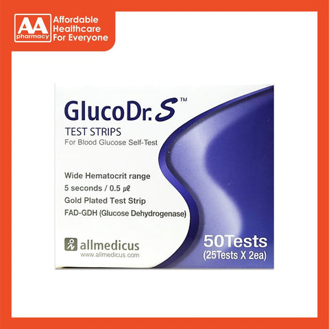 Gluco Dr. S Test Strip 2x25’s