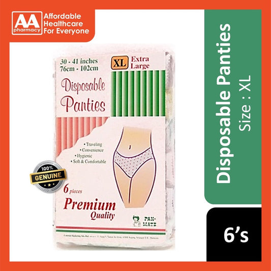 Pan-Mate Premium Disposable Panties (Size: XL) 6's