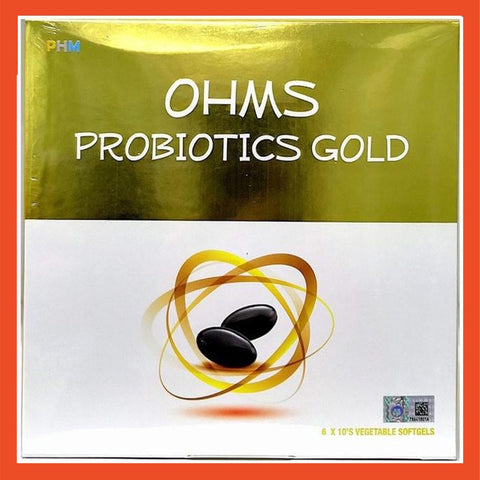 Ohms Probiotics Gold (6X10's) Vegetable Softgels