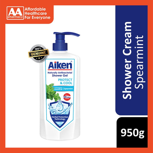 Aiken Antibacterial Shower 950g (Spearmint)