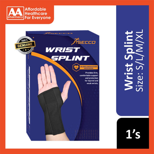Secco Wrist Splint (Size: S/L/M/XL)
