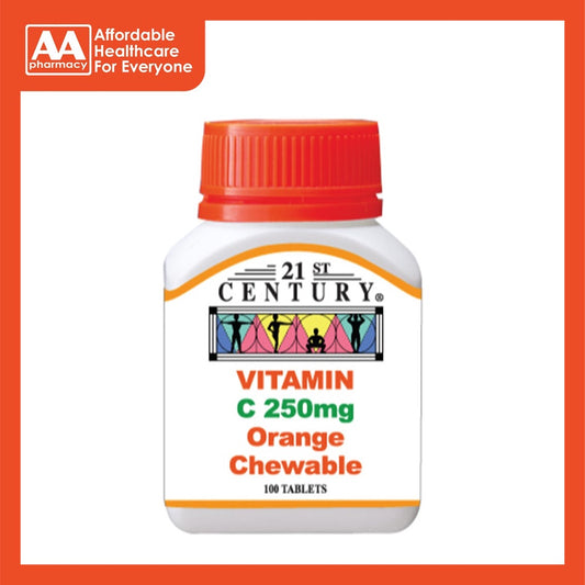 21st Century Vitamin C 250mg Orange Chewable Tablet 100's